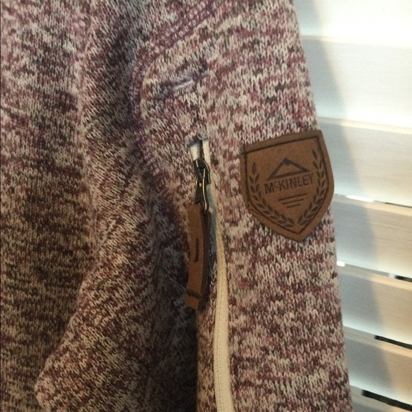 McKinley Fleece Jacket, Size M, Plum/Cream - Picture 3 of 5